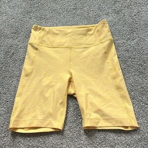 Outdoor Voices Lemon Yellow Biker shorts